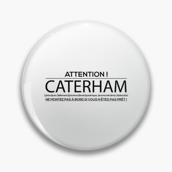 Artikelvorschau, Definition Caterham schwarzer Text entworfen und verkauft von ClasicCarGifts.