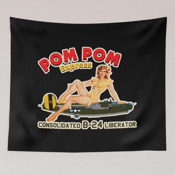 Item preview, Consolidated B-24 Liberator - Noise Art Phrases - Pom Pom Express - Clean Style designed and sold by pzd501.