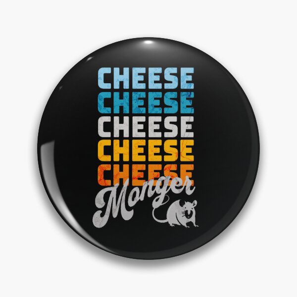 Item preview, Cheese Monger Cheese Lover Cheese Expert Retro Mouse Gray designed and sold by Rabbitti.