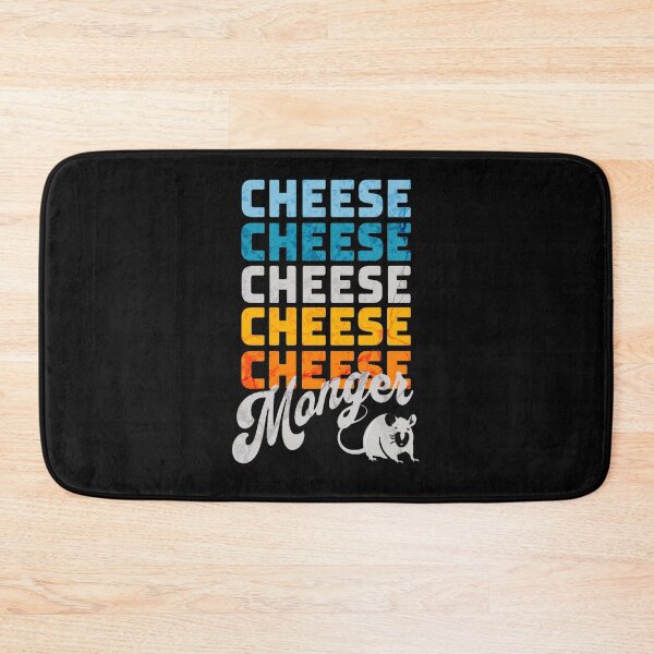 Item preview, Cheese Monger Cheese Lover Cheese Expert Retro Mouse Gray designed and sold by Rabbitti.