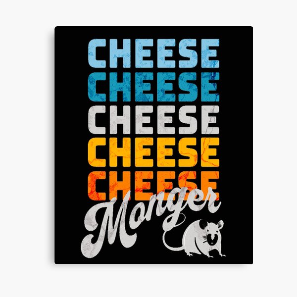 Item preview, Cheese Monger Cheese Lover Cheese Expert Retro Mouse Gray designed and sold by Rabbitti.