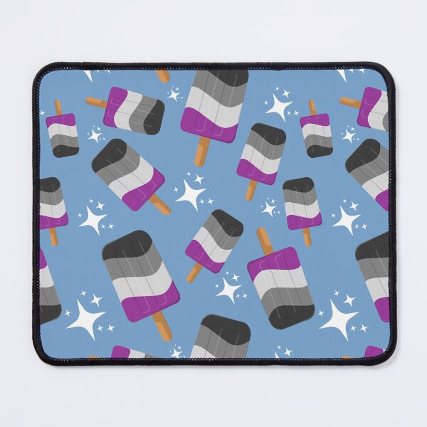 Item preview, Seamless Repeating Asexual Pride Flag Popsicles Pattern designed and sold by LiveLoudGraphic.