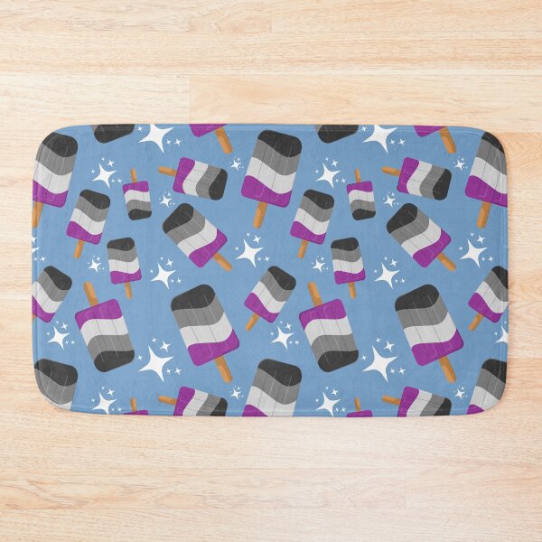 Item preview, Seamless Repeating Asexual Pride Flag Popsicles Pattern designed and sold by LiveLoudGraphic.