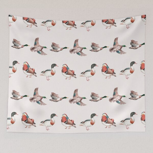 Item preview, cute art duck print pattern designed and sold by TheWaterBirds.