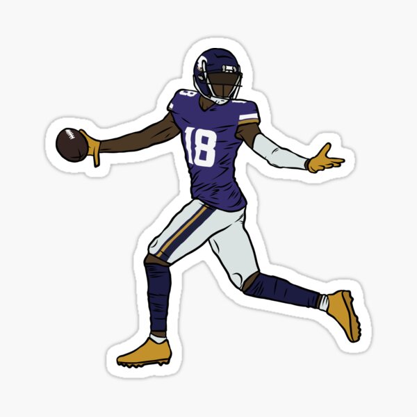 Justin Jefferson Mirror GOAT - Justin Jefferson - Sticker