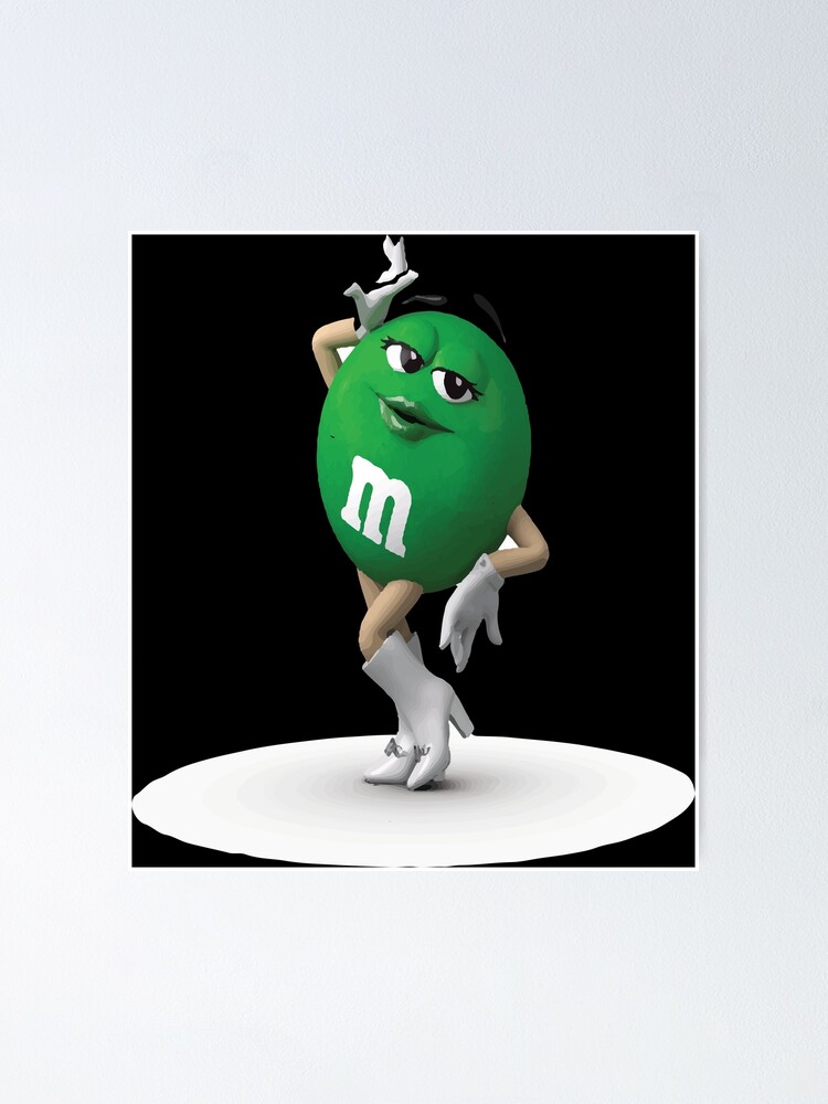 funny m m Green - m and ms Throw Pillow for Sale by Grsifeart