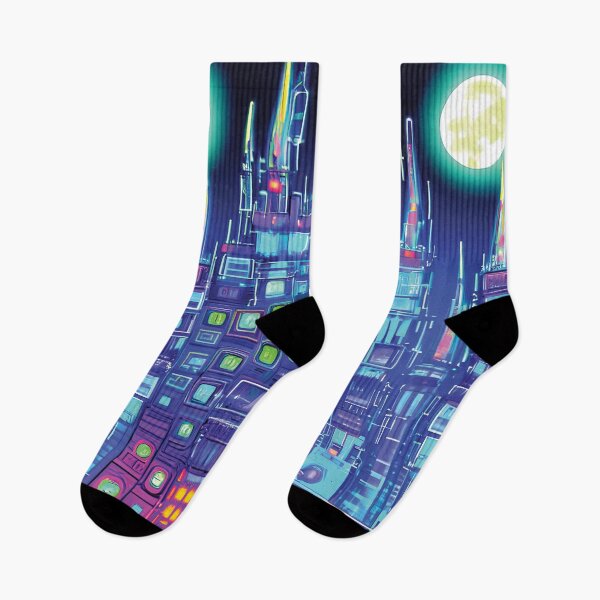 Item preview, Futuristic Neon City At Night designed and sold by BrightC.