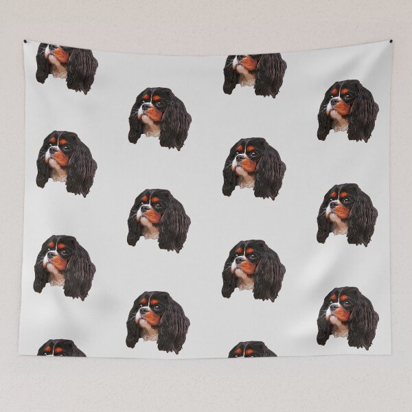 Item preview, Cavalier king charles spaniel Tri  designed and sold by ElegantCat.