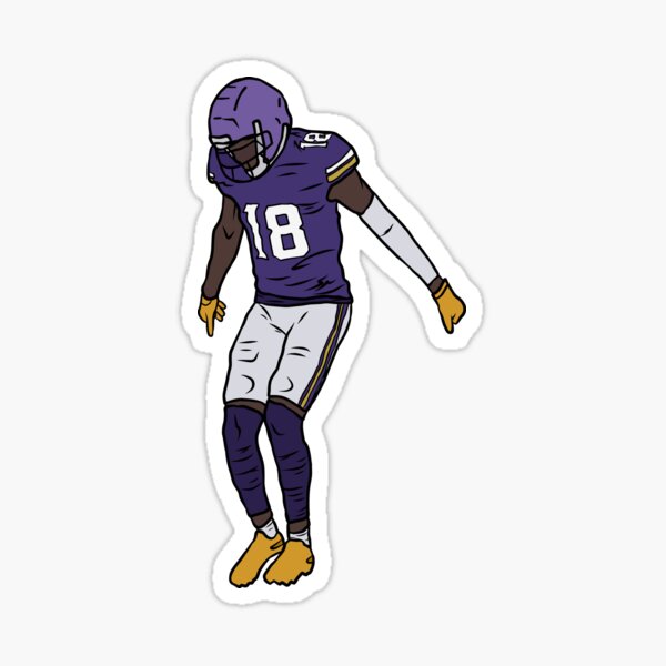 Justin Jefferson Catch Sticker for Sale by RatTrapTees