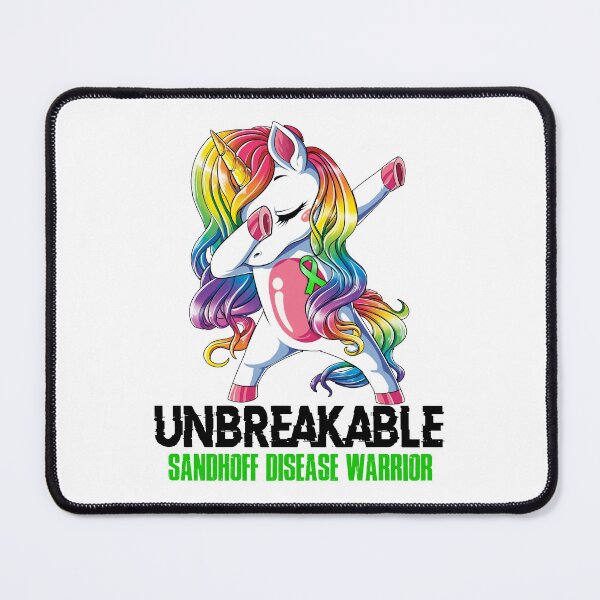 Item preview, Sandhoff Disease Awareness - Unicorn Sandhoff Disease Warrior Ribbon UNBREAKABLE designed and sold by Fernandezf.