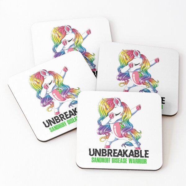Item preview, Sandhoff Disease Awareness - Unicorn Sandhoff Disease Warrior Ribbon UNBREAKABLE designed and sold by Fernandezf.
