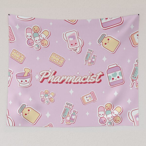 Item preview, Kawaii Pharmacy pattern Gift for Pharmacist designed and sold by TamGustam.
