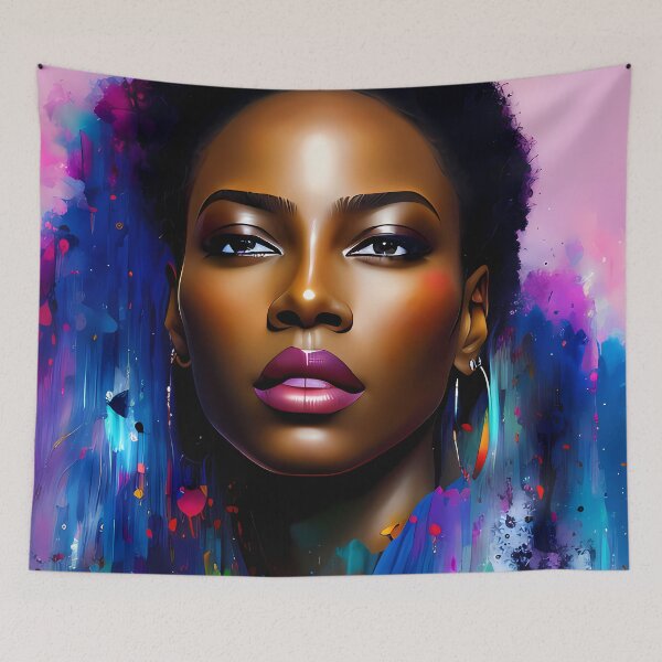 Item preview, Urban Woman Graffiti Oil Painting Splattered designed and sold by SableSyndciate.