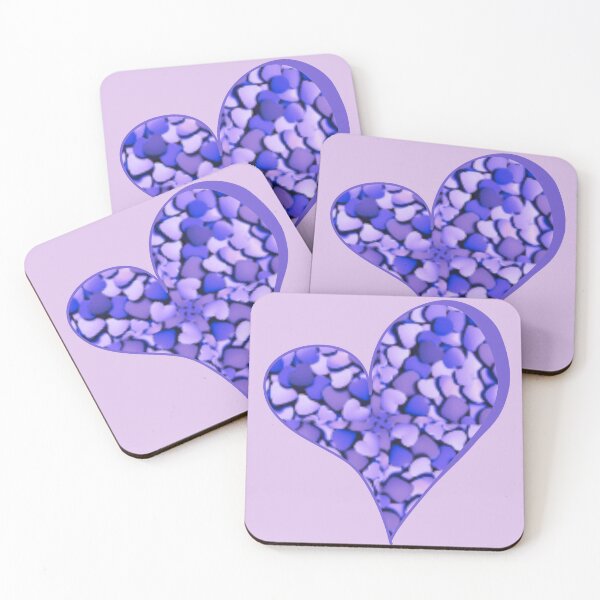 Item preview, Purple Candy Heart Pattern designed and sold by India2022.