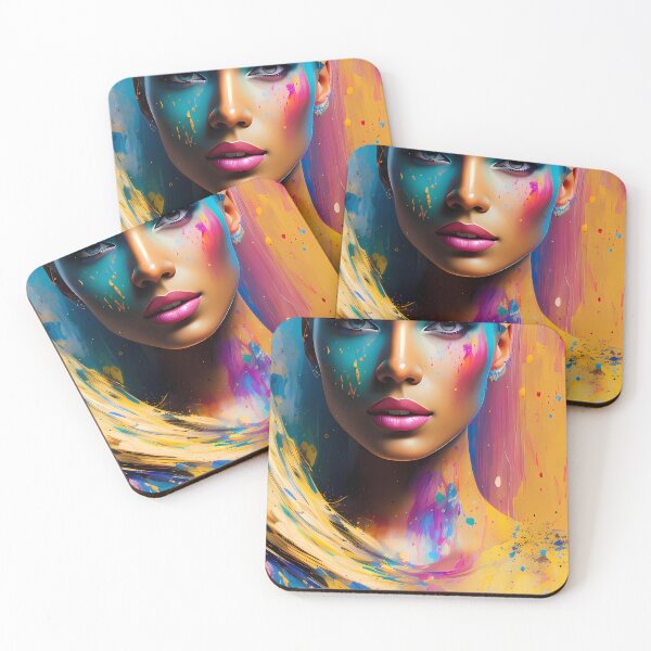 Item preview, Urban Woman Graffiti Oil Painting Splattered designed and sold by SableSyndciate.