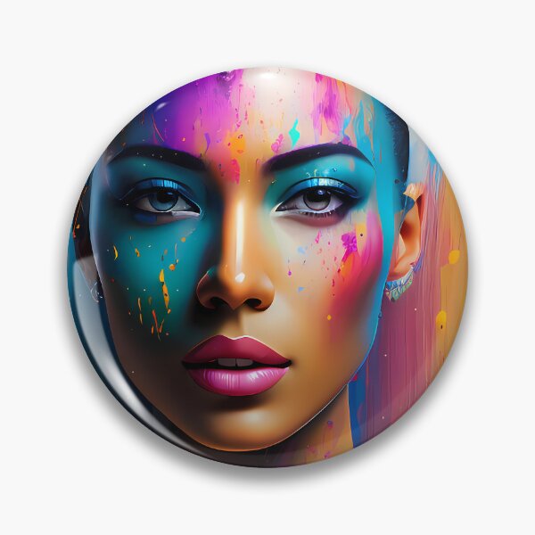 Item preview, Urban Woman Graffiti Oil Painting Splattered designed and sold by SableSyndciate.