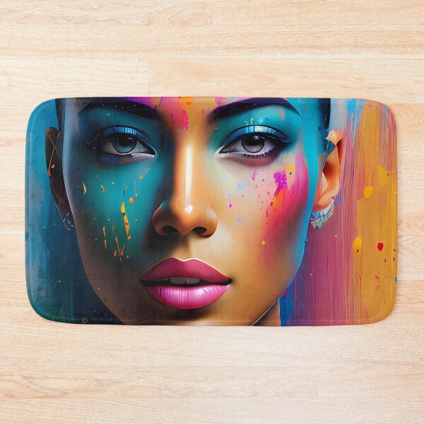 Item preview, Urban Woman Graffiti Oil Painting Splattered designed and sold by SableSyndciate.