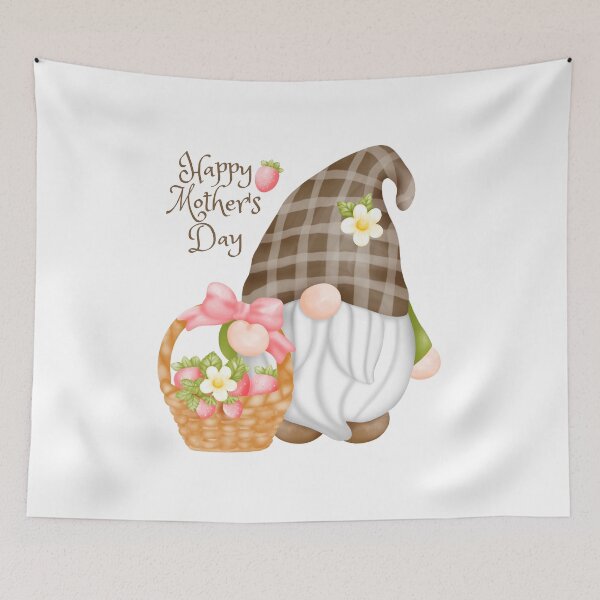 Item preview, Happy Mother's Day Cute Strawberry Gnome designed and sold by silviaol.