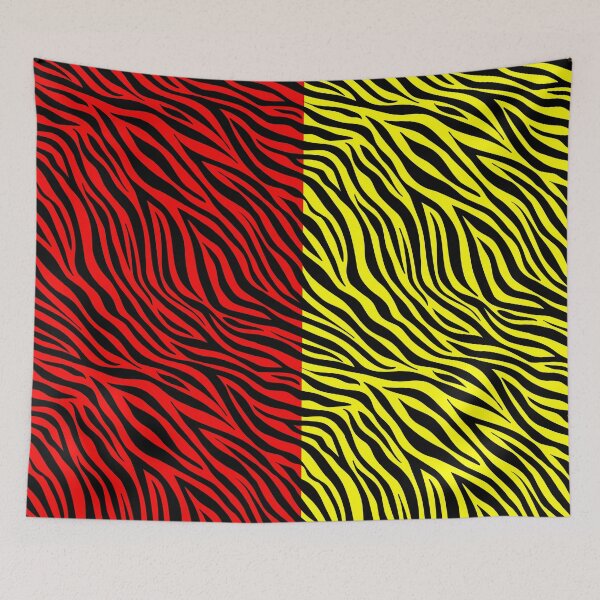 Item preview, Crazy Pattern Red and Yellow Zebra Stripes designed and sold by Mark Cannon.