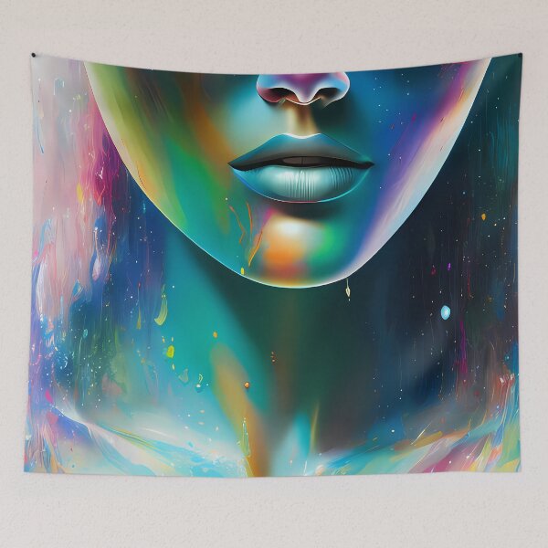 Item preview, Urban Woman Graffiti Oil Painting Splattered designed and sold by SableSyndciate.