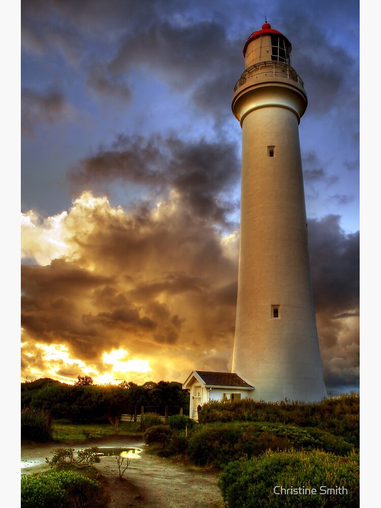 Thumbnail 3 of 3, Canvas Print, Glow on the Lighthouse, Airey's Inlet, Victoria designed and sold by ChristineJayne.
