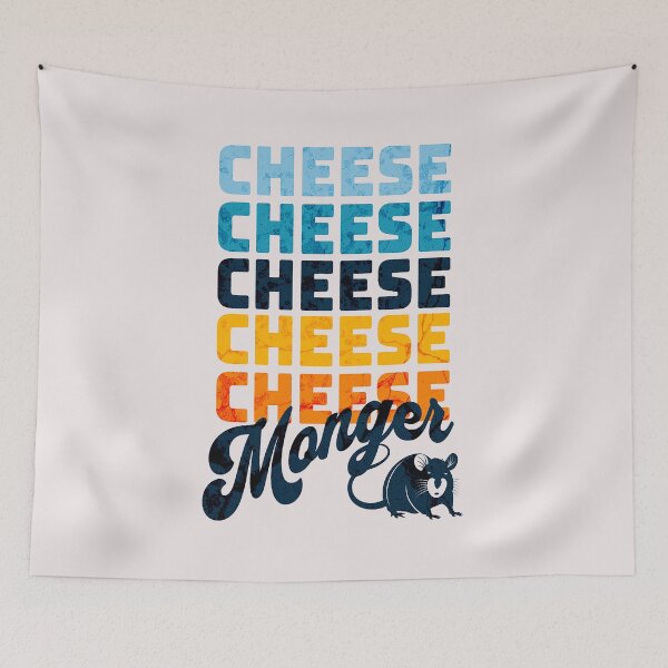 Item preview, Cheese Monger Cheese Lover Cheese Expert Retro Mouse designed and sold by Rabbitti.