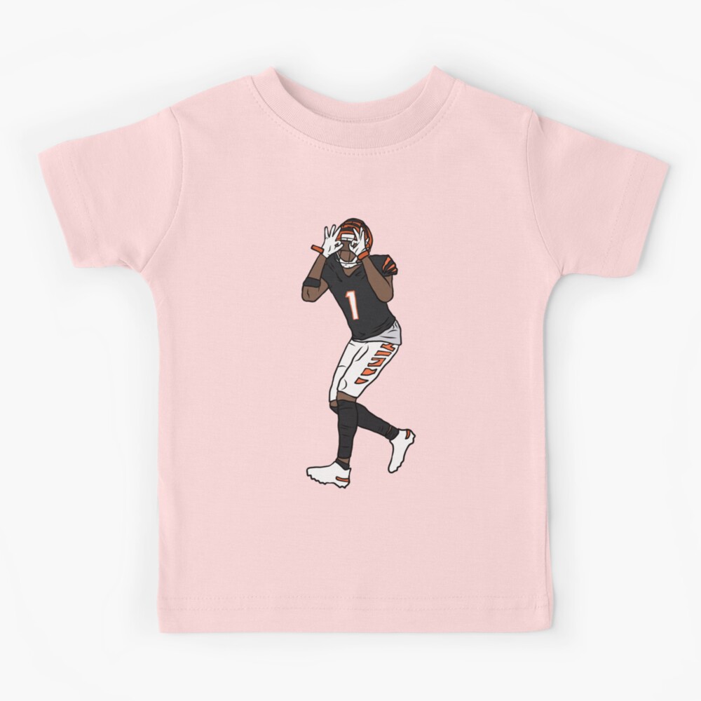 Ja'Marr Chase Celebration Kids T-Shirt for Sale by RatTrapTees