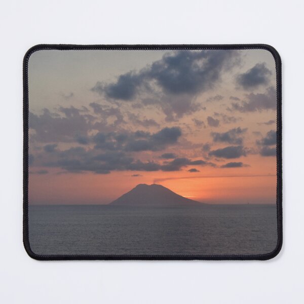 Item preview, SUNSET BEHIND VOLCANO IN MEDITERRANEAN SEA  designed and sold by JLFXCreations.