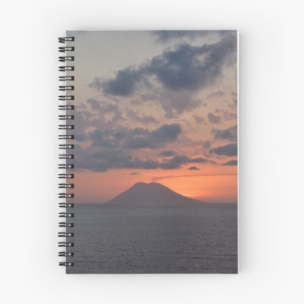Item preview, SUNSET BEHIND VOLCANO IN MEDITERRANEAN SEA  designed and sold by JLFXCreations.
