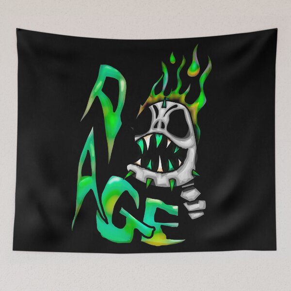 Item preview, Flaming Skull - Punk Skull designed and sold by mikeymadness.