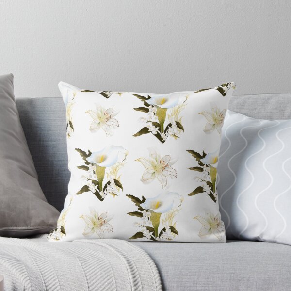 Item preview, Calla Lily White Pattern designed and sold by Digitry Brush.