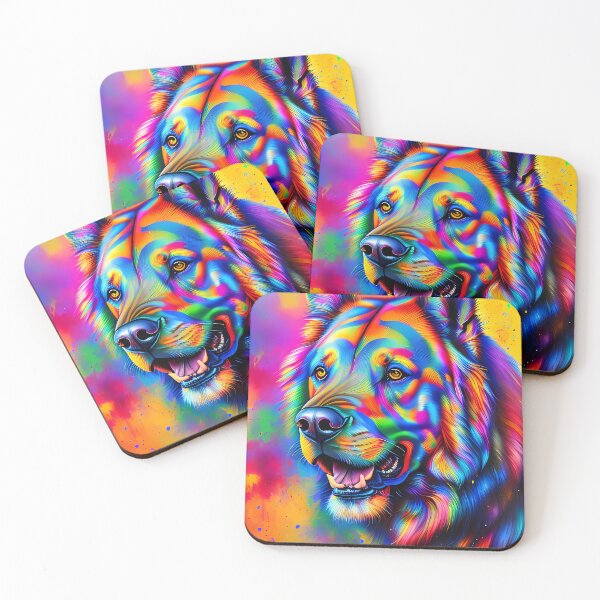 Item preview, Rainbow Urban Graffiti Dog Oil Painting Splattered designed and sold by SableSyndciate.