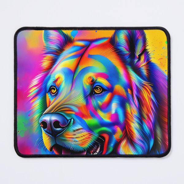 Item preview, Rainbow Urban Graffiti Dog Oil Painting Splattered designed and sold by SableSyndciate.