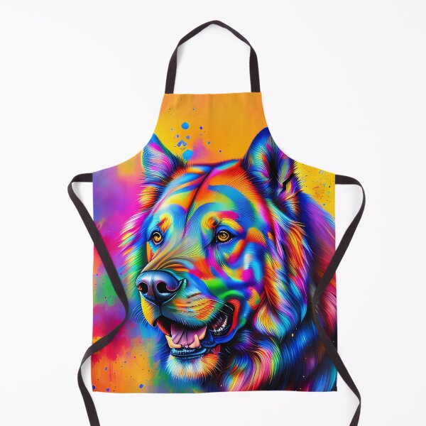 Item preview, Rainbow Urban Graffiti Dog Oil Painting Splattered designed and sold by SableSyndciate.
