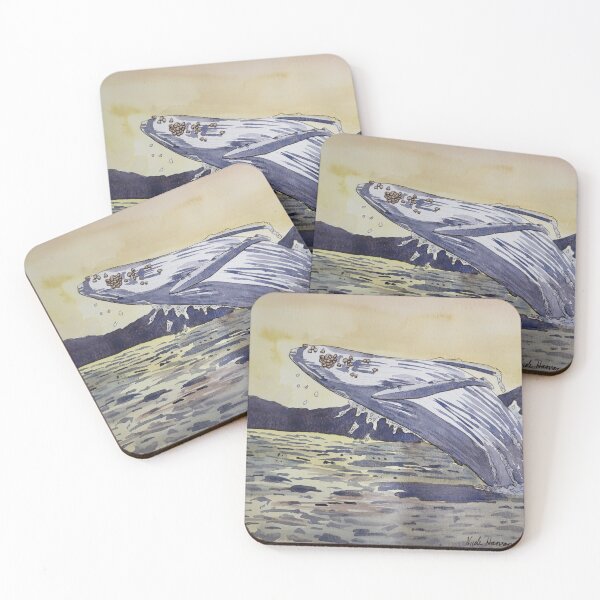 Item preview, Whale Breaching at Sunset designed and sold by Nicole Hanson.