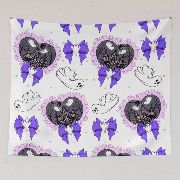 Item preview, Heart Ghostie Haunted Bow Pattern designed and sold by candycornsketch.