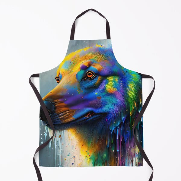 Item preview, Rainbow Urban Graffiti Dog Oil Painting Splattered designed and sold by SableSyndciate.