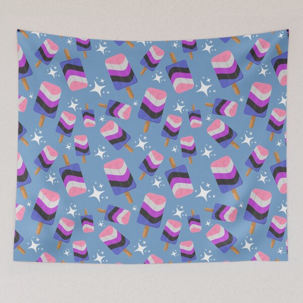 Item preview, Cute Gender Fluid Ice Pops designed and sold by LiveLoudGraphic.