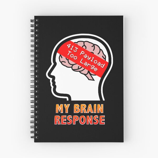 Item preview, My Brain Response: 413 Payload Too Large designed and sold by Moodific.