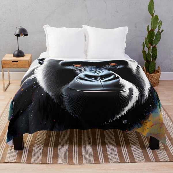 Item preview, Urban Graffiti Gorilla Oil Painting Splattered designed and sold by SableSyndciate.
