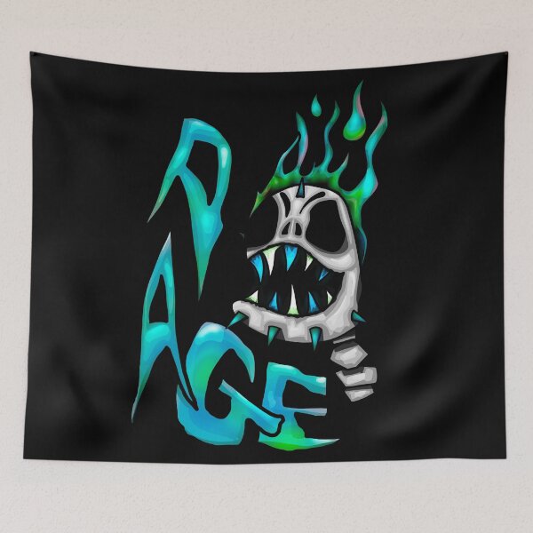 Item preview, Flaming Skull - Punk Skull designed and sold by mikeymadness.