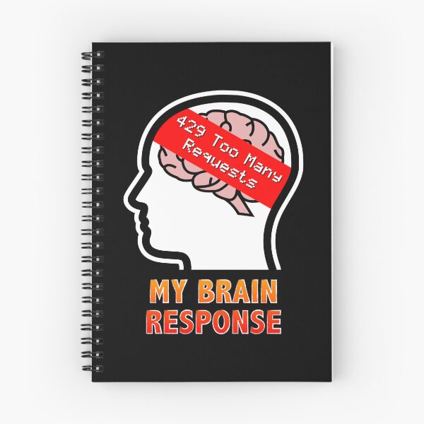 Item preview, My Brain Response: 429 Too Many Requests designed and sold by Moodific.