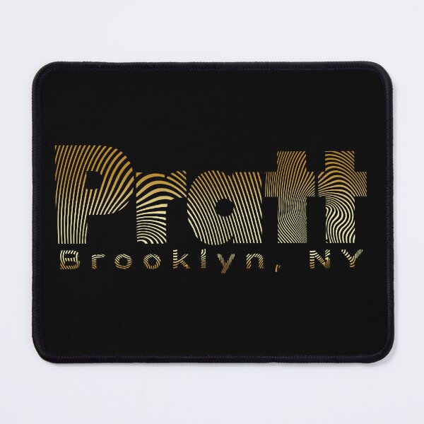 Item preview, Pratt Institute logo, Brooklyn NY (gold on black)) designed and sold by saaad-pap.