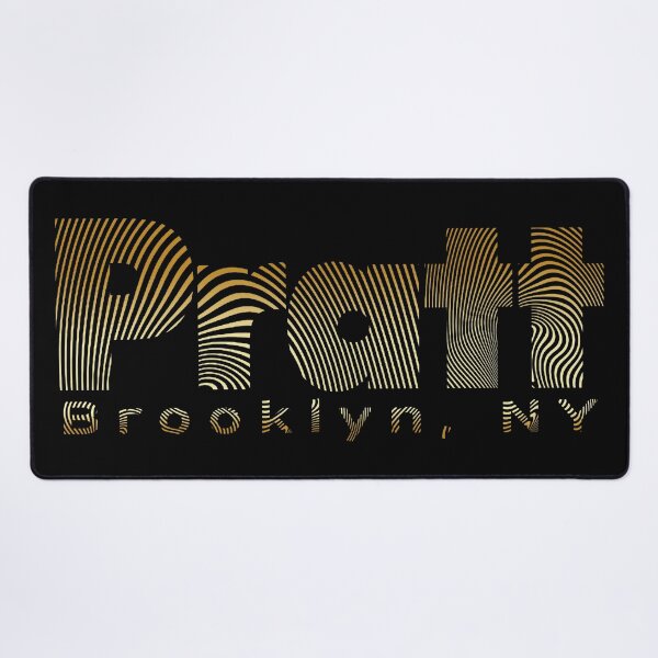 Item preview, Pratt Institute logo, Brooklyn NY (gold on black)) designed and sold by saaad-pap.