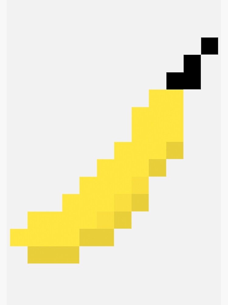 "Banana Pixel" Art Print by likescurving | Redbubble