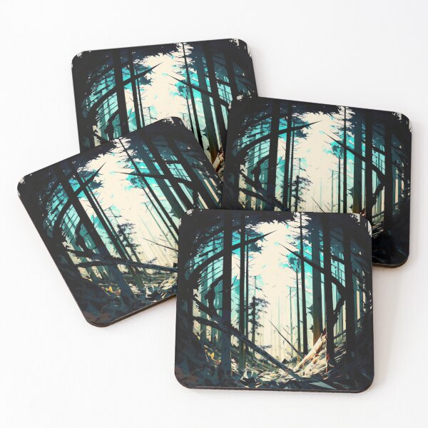 Item preview, Abstract Forest 2 designed and sold by Standard Deviation Co.