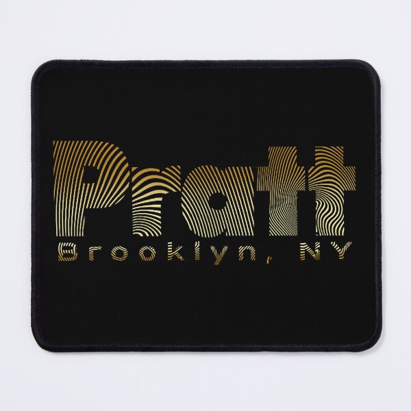 Item preview, Pratt Institute logo, Brooklyn NY (TRANSPARENT gold on black)) designed and sold by saaad-pap.