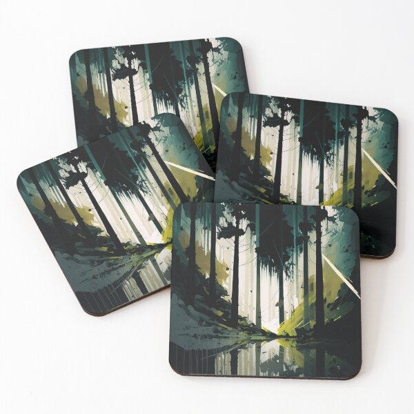 Item preview, Abstract Forest 3 designed and sold by Standard Deviation Co.