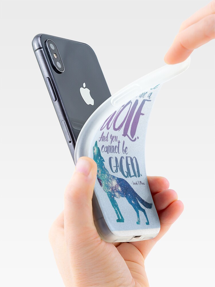 Alternate view of Remember that you are a wolf. And you cannot be caged. ― Sarah J. Maas, A Court of Wings and Ruin iPhone Case & Cover