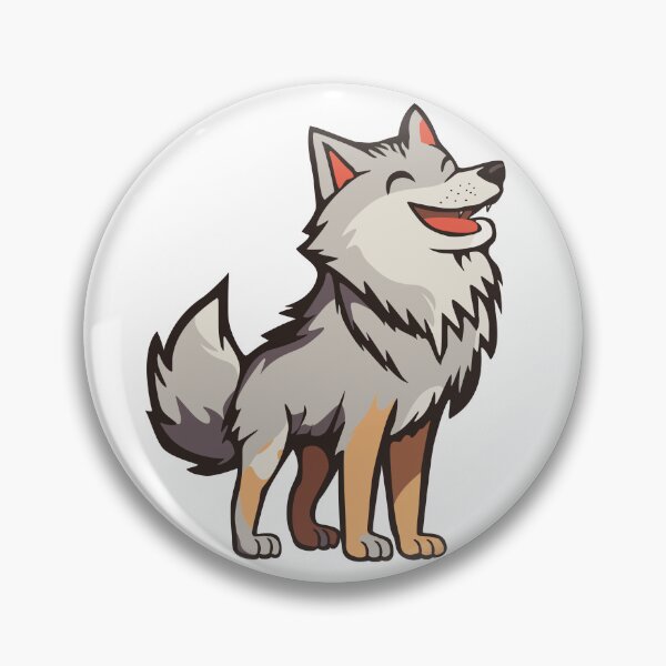 Item preview, Very happy wolf designed and sold by Drawfish.